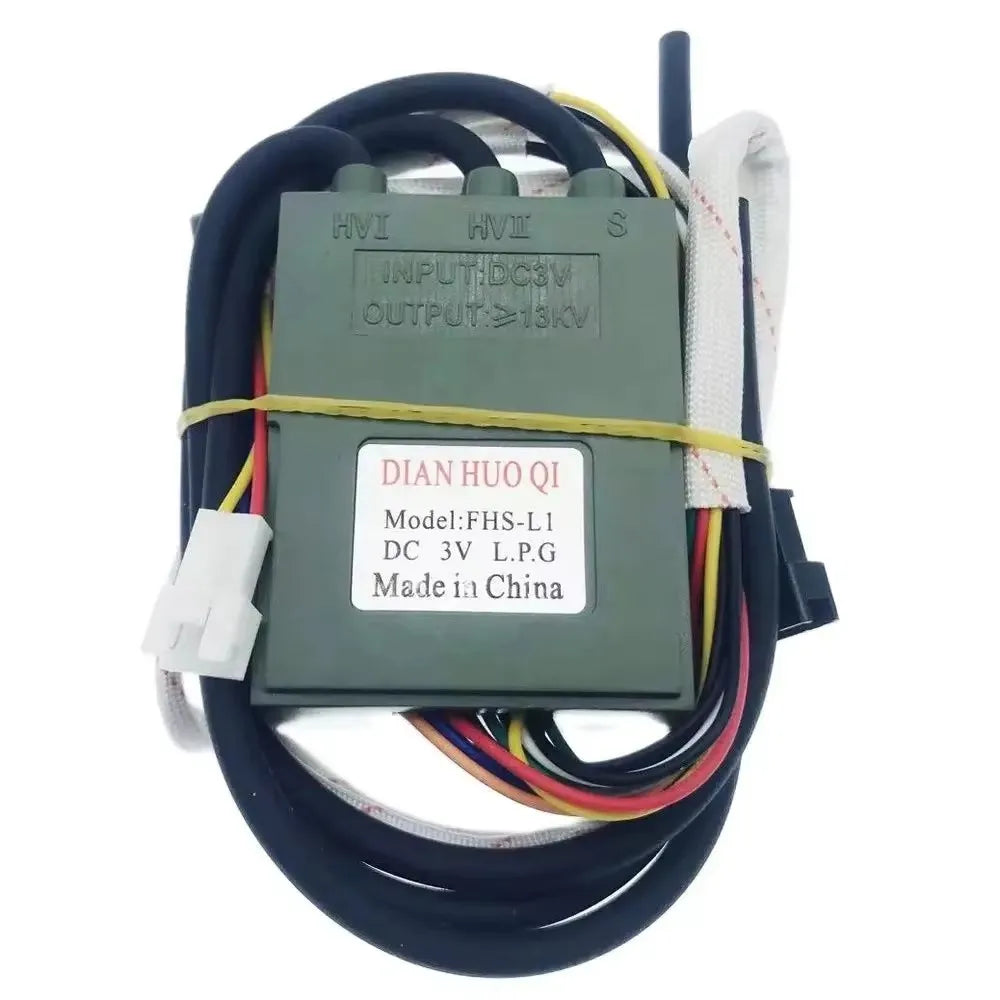 Total 15 wires Model 1568 Universal DC 3V Gas stove Double ignition with Temperature control and display Pulse igniter 1PCS