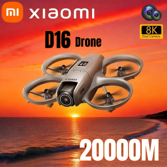 Xiaomi D16 Drone Profesional 8K HD Dual Camera Aerial 180° Electric Adjustable GPS Obstacle Avoidance Bushless Motor UAV New