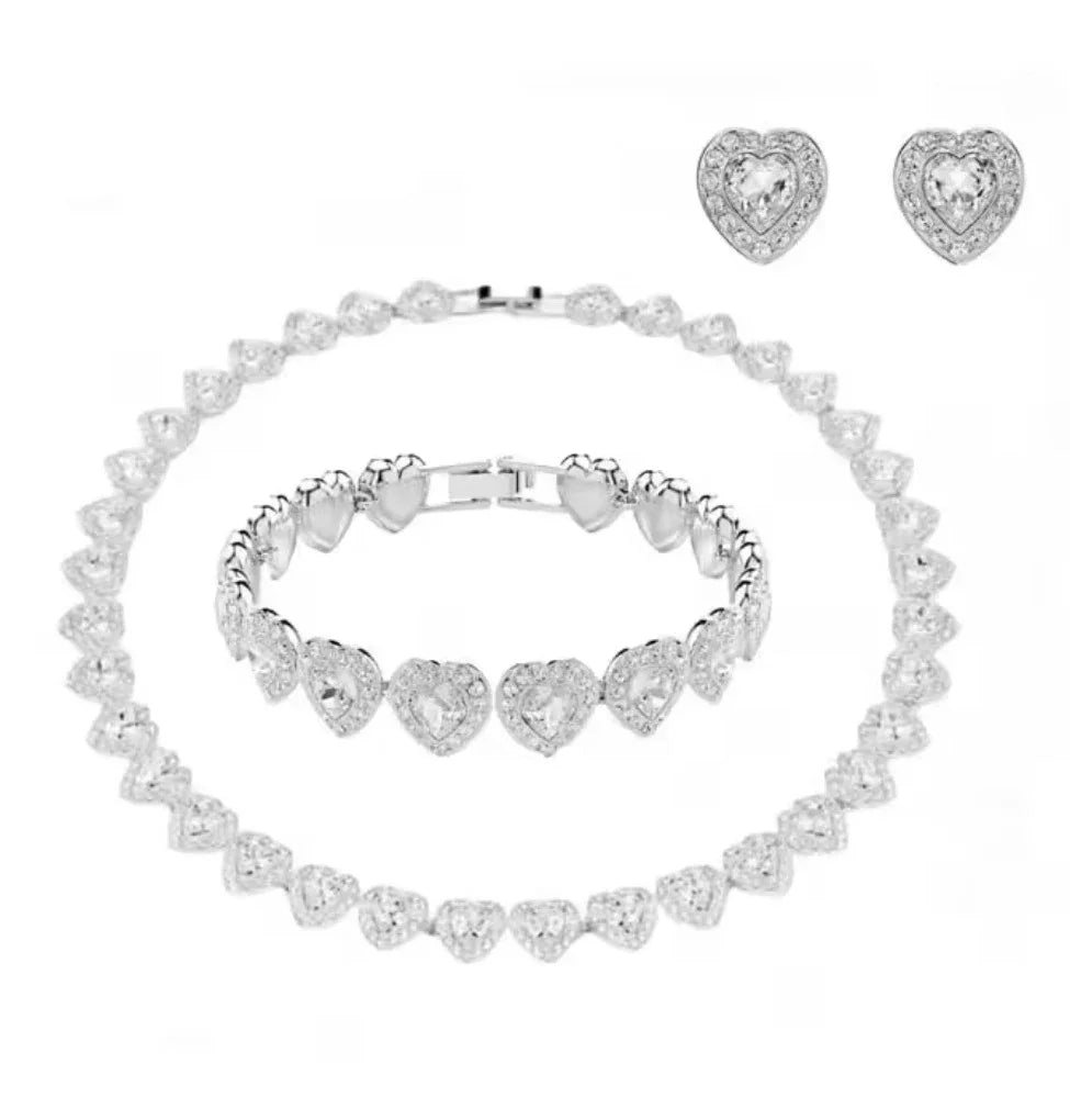 2025 New Hot Selling High-end Design Necklace Pendant Earrings Bracelet Jewelry Set Luxurious and Elegant Banquet Preferred