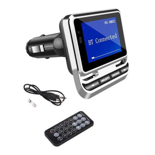1.4 inch LCD Display Bluetooth FM Transmitter For Car MP3 Player Handsfree Radio Music Adapter USB Car Charger Remote Control