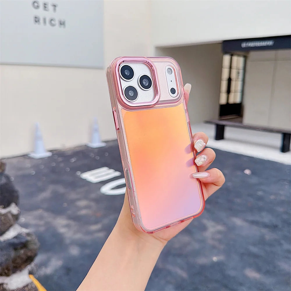 Luxury Color Chameleon Phone Case For iPhone 17 Pro Max Air 16 15 Plus 14 13 12 11  X XS Shockproof Protective Mobile Back Cover