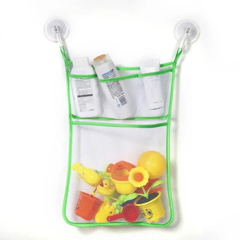 Baby Bath Toys Organizer Quick Dry Toddlers Mesh Net Bag for Bathroom Toy Storage Cartoon Shape Sand Beach Toys Storage Holder