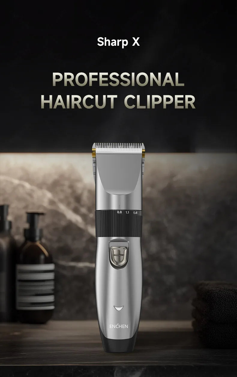 ENCHEN Sharp X Professional Haircut Clipper Single Handfine-Tuning Design  With Safety Lock Upgraded Ceramic Blade Type-C Port
