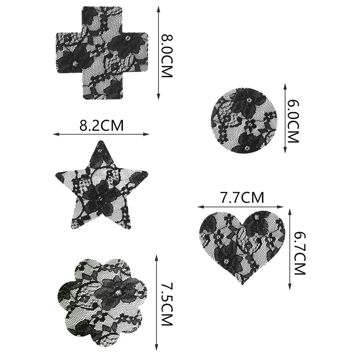 Lace Heart Shape Paste Breast Beauty Design Bra Adhesive erotic lingerie Stickers Sexy Women Ladies Nipple Cover Milk Paste