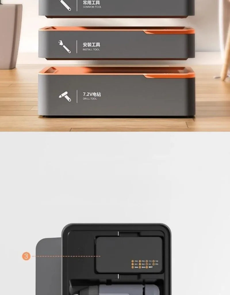 Daily Household Hand Tool Sets Multifunctional Hand Tool Sets Wire Cutter Hammer Lithium Electric Drill Emergency Repair Tools