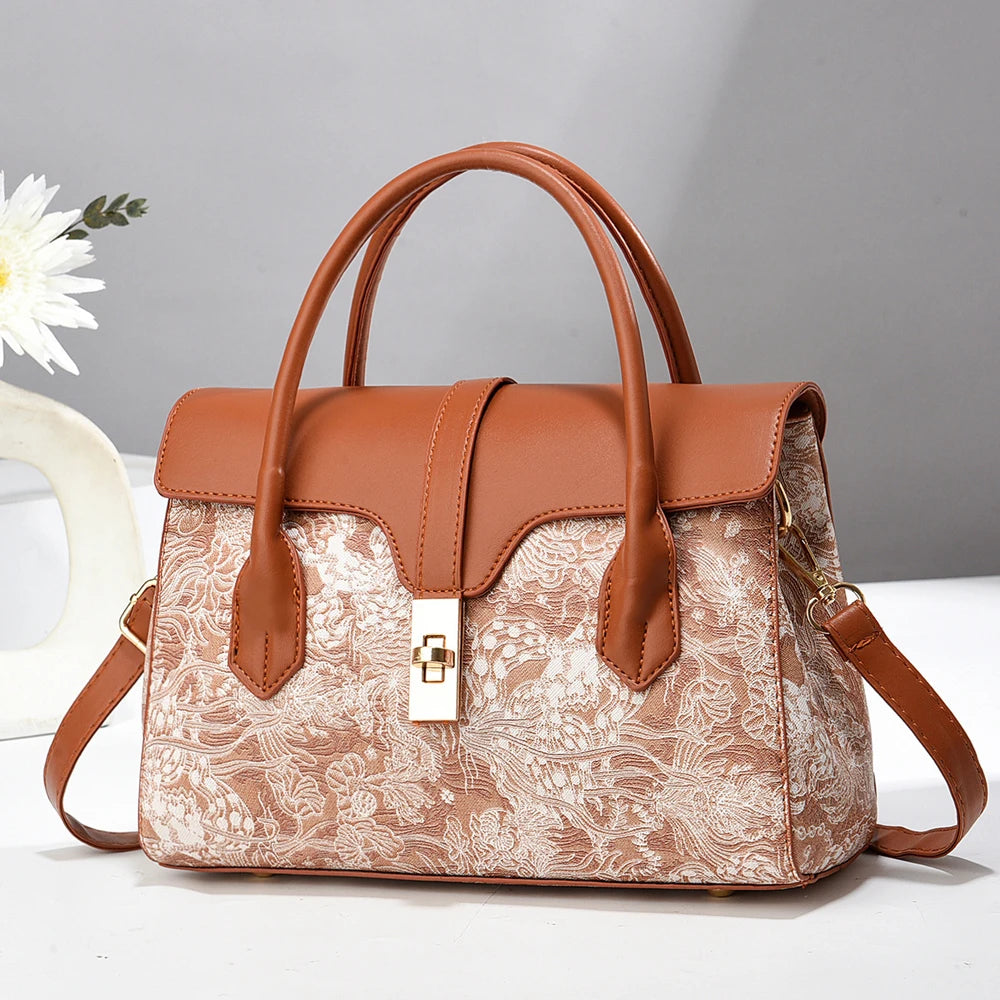 Fashion Luxury Design Shoulder Bag Womens Handbag New Trend Ladies Lady Tote Bags Print Pu Leather Shoulder Cross Bag For Woman