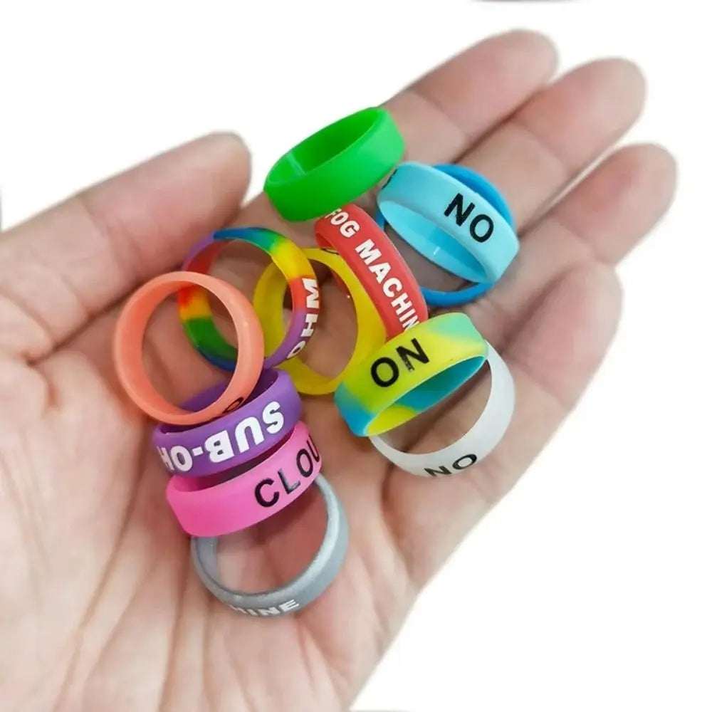 10pcs Fishing Rod Anti-skid Silicone Cover Fishing Rod Grip Protective Covers Elastic Handle Non-slip Ring Covers Fishing Tools