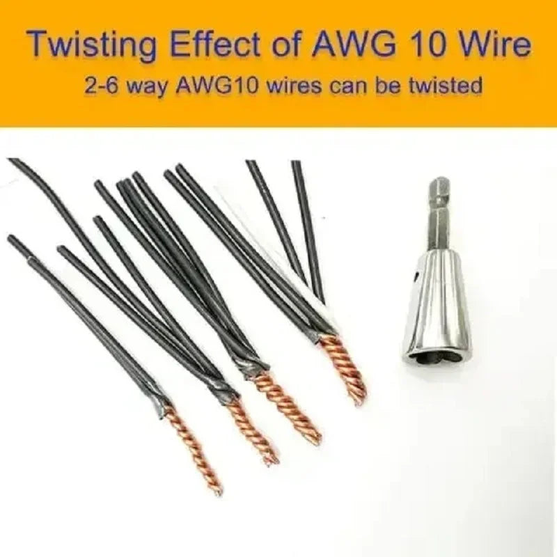 Wire Twisting Tools Quickly Twister Electrician Artifact for Power Drill Drivers Twisted Connector Cable Device Multi-tool /*-;'