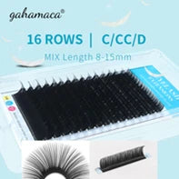 GAHAMACA W Shape Eyelash Extensions L/LU 3D Premade Volume Fan Lashes W Style Lashes Comfortable Faux Mink Natural Eyelash