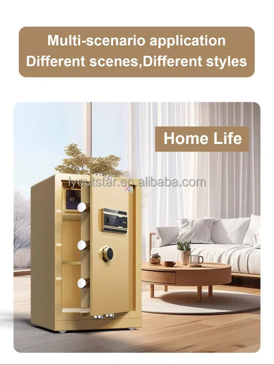Key Lock Fireproof Safe Box Electronic Safe Security Usage For Home Hotel Storage Fire Resistant Safe Secure Storage