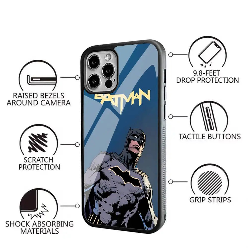 Cool-B-Batman-S Classic Armadura De For Magsafe Funda De Carga Inalámbrica Magnética Para For IPhone 11 12 13 14 15 16 17 Pro
