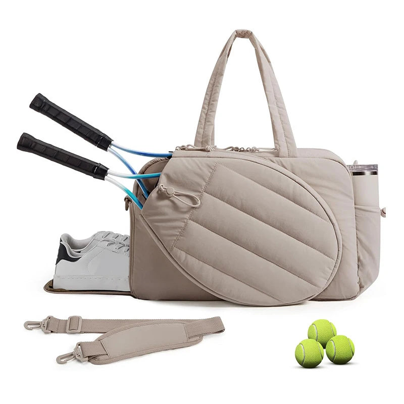 Gym Bag for WomenTennis Rackets Bag Outdoor Travel Sports Training Shoulder Bags Badminton Paddle Handbag Weekender Duffel Tote