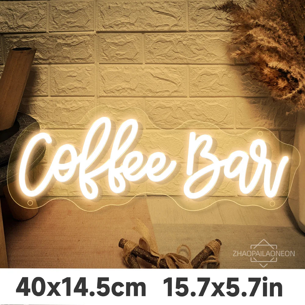 Coffee Neon Led Sign Restaurant Cafe Neon lights USB Coffee Shop Tea Room Decor For Pantry Coffee Cafe Bar Decoration Neon Signs