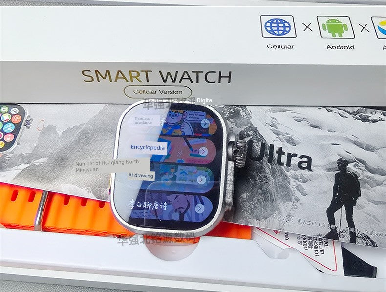 Huaqiang North New Arrival Dw100pro + Ultra Top with Smart Watch Plug-in Card and Shuncheng 5.0 Teenagers