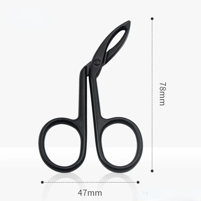 New Elbow Eyebrow Pliers Clip Scissors Tweezers Straight Pointed Stainless Steel Eyebrow Plucking Makeup Beauty Tools