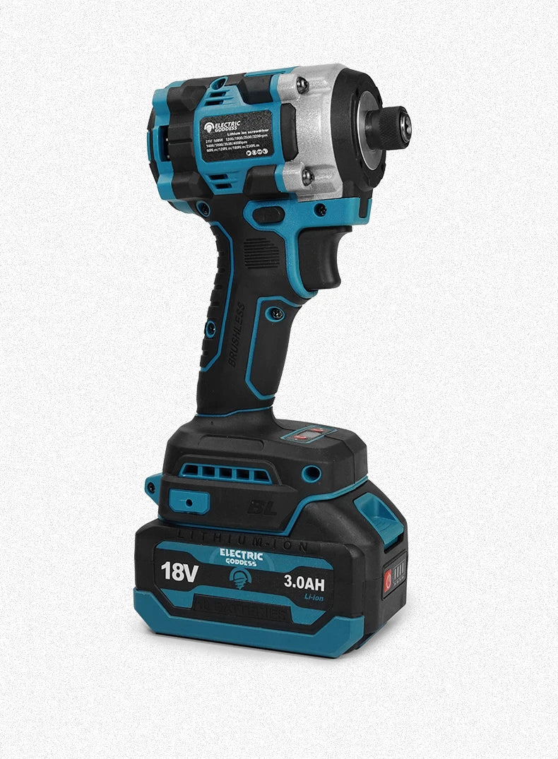 230NM Brushless Electric Screwdriver Multi-function Lithium Drill Cordless Driver Battery Set For Makita 18V Battery Pin