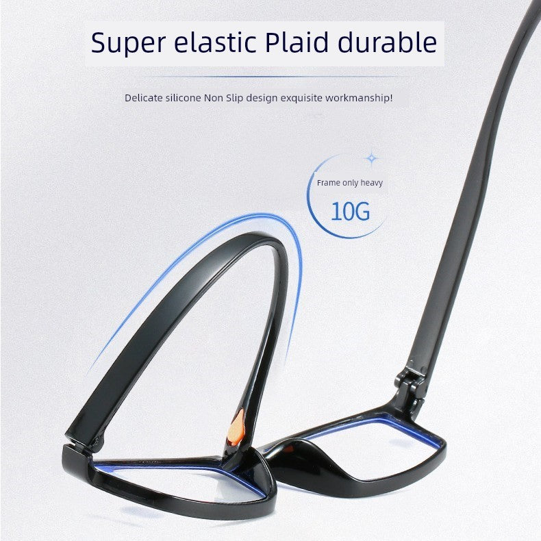 Middle-Aged and Elderly Reading Glasses Men's Dual-Use Anti-Blue Light Multi-Focus Smart Zoom Multi-Function Presbyopic Glasses Ladies