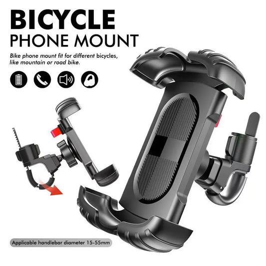 Mountain Bike Mobile Phone Safety Operate Stable and Non-slip Rotatable Navigation Mobile Phone Holder Motorcycle phone holder