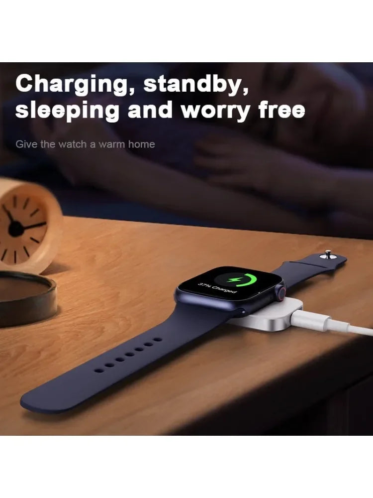 Wristwatch & Phone Wireless Charging Station - Portable Charger for Wristwatch and Mobile Phone