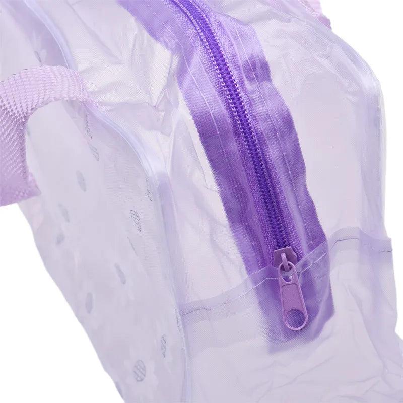 PVC Travel Transparent Cases Clothes Toiletries Storage Bag Box Luggage Towel Suitcase Pouch Zipper Cosmetic Organizer Bags