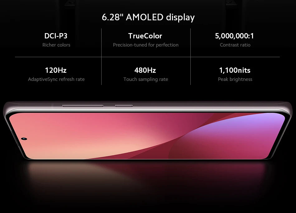 2340x1080 6.28inchs Global firmware Xiaomi 12 Smartphone  Qualcomm Snapdragon 8 Gen1  50MP 32MP Android  used phone