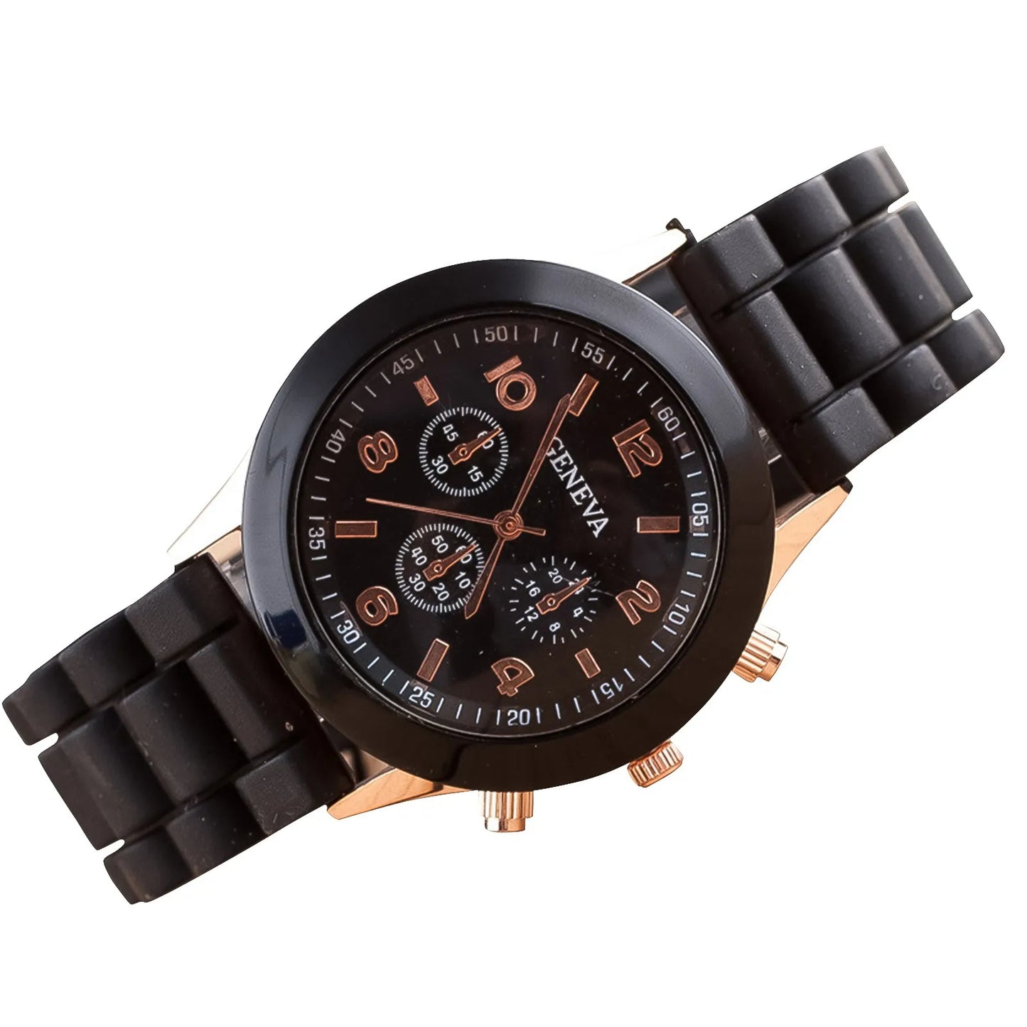 Women'S Waterproof Watch Jelly Quartz Watch Round Arabic Numeral Dial Silicone Strap Fashion Watch Decoration Gift