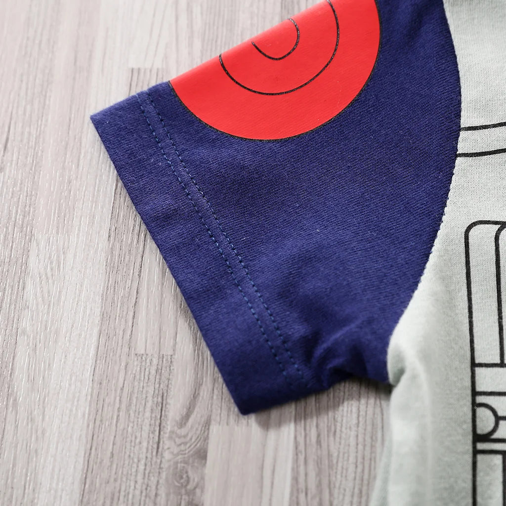 Newborn Clothing Handsome Anime Role Play Cotton Comfortable Soft Boys And Girls 0-18 Summer Short Sleeved Baby Jumpsuit