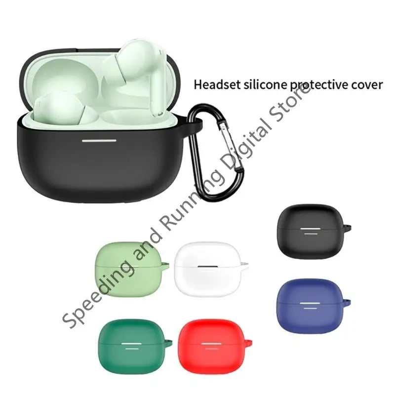 Silicone Protective Case for Redmi Buds 6 Pro Wireless Headphone Protector Case Cover Shell Housing Anti-dust Sleeve