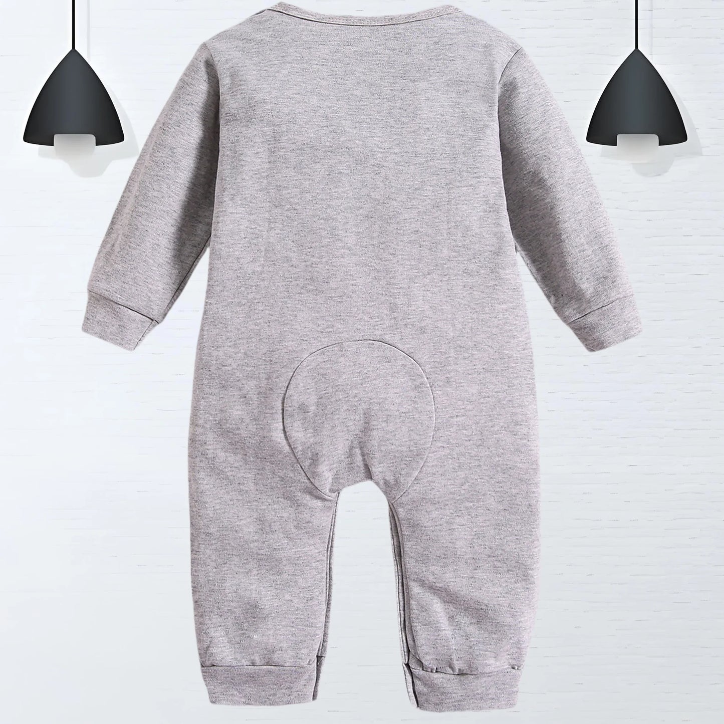 0-9M Newborn baby girl cotton jumpsuit baby long sleeve one button jumpsuit for toddlers Minnie mouse print baby crawling suit