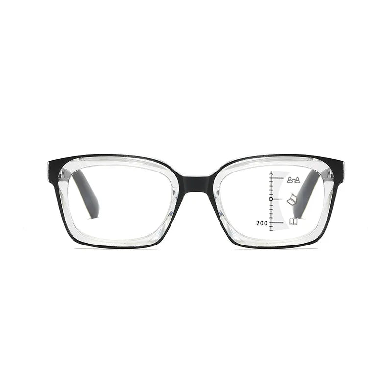 Fashionable Far and Near Dual-use Multifocal Reading Glasses New Anti Blue Light High-definition Eye Protection Glasses