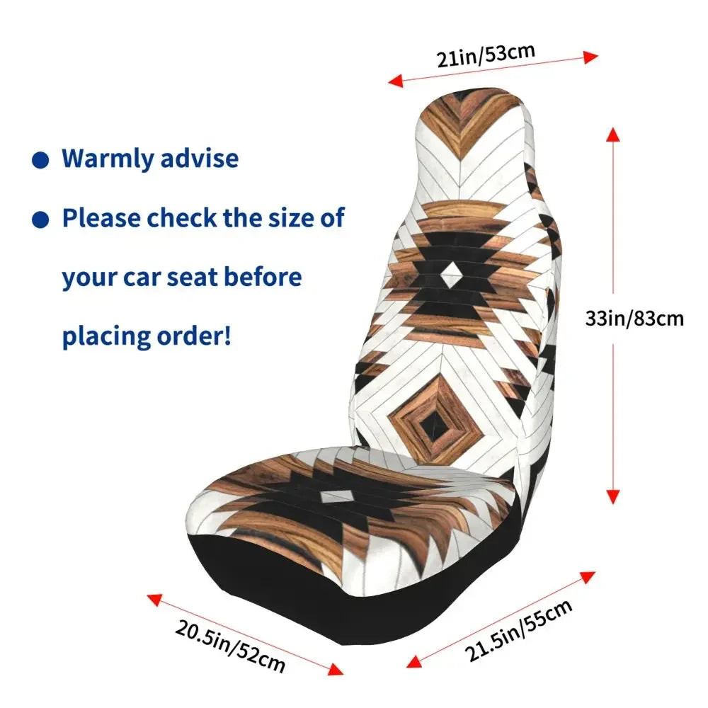 Antique African Textile Print Universal Car Seat Cover Protector Interior Accessories Women Seat Cushion/Cover Seat Protector