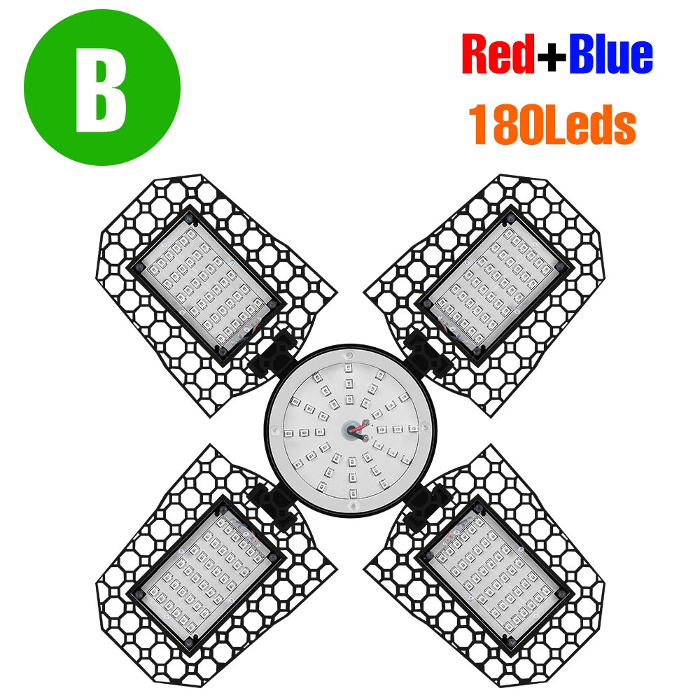 250W E27/E26 LED Growing Lamp Full Spectrum Foldable Plant Fill Lighting Vegetable Fruit Hydroponics Cultivation 100W/150W/200W