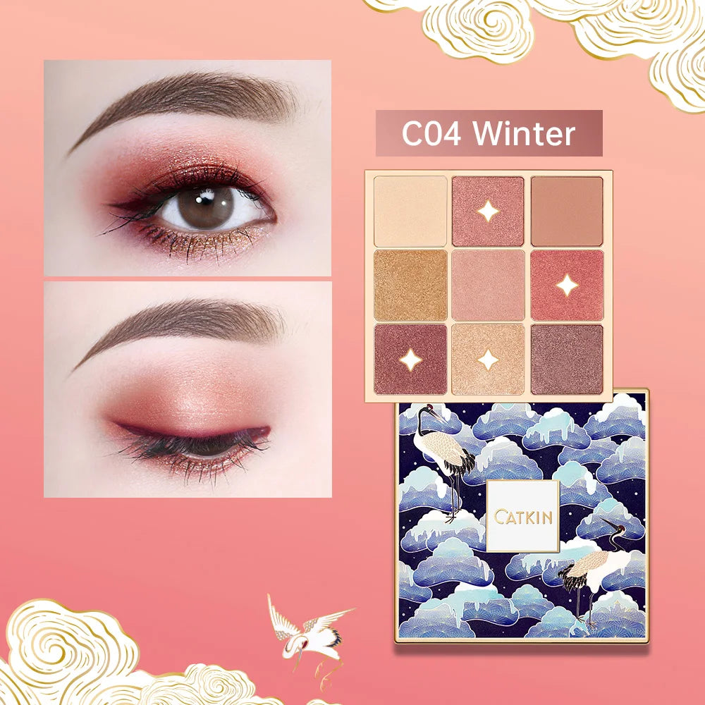 CATKIN Eternal Love Seasonal 9 Colors Eyeshadow Glitter Shimmer Matte Metallic Natural Special Chinese Modern - Hot Sales