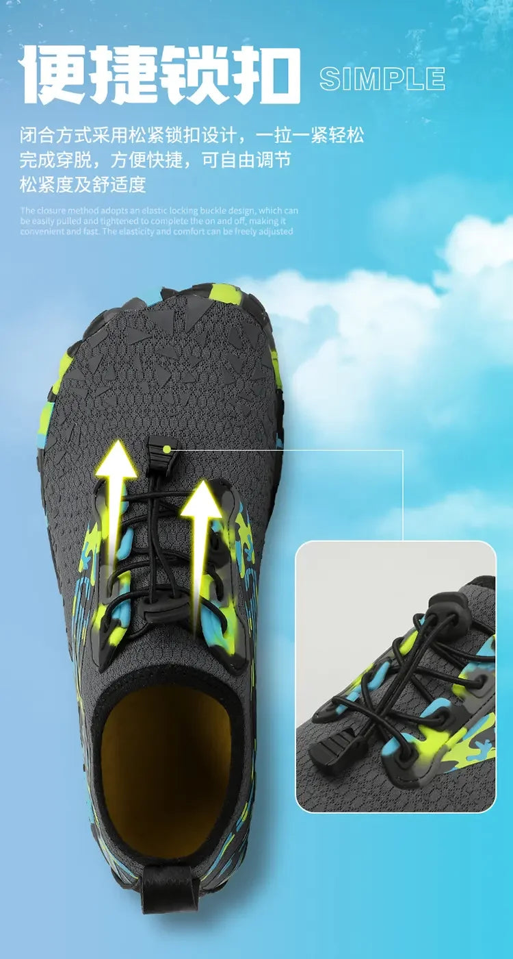 Unisex Shoes For Women Fitness Treadmill Indoor Outdoor Speed Interference Water Beach Couples Swimming Shoe Men Aqua Sneakers