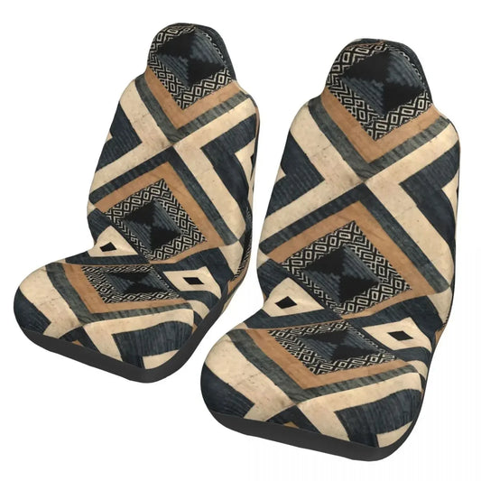 Antique African Textile Print Universal Car Seat Cover Protector Interior Accessories Women Seat Cushion/Cover Seat Protector