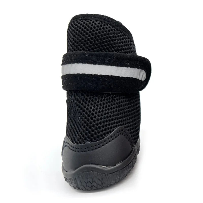 4pcs/set Pet Shoes Boots Dog Woven Shoes Small Non-slip Breathable Wear-resistant Protective Footwear Dog Shoes