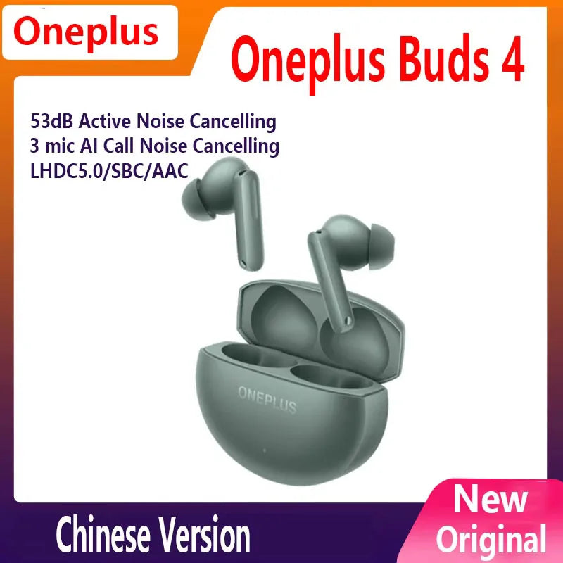 Oneplus Buds 4 TWS Wireless Bluetooth Earphone LHDC 5.0 55dB Active Noise Canceling 45h Battery Life For Oneplus 13