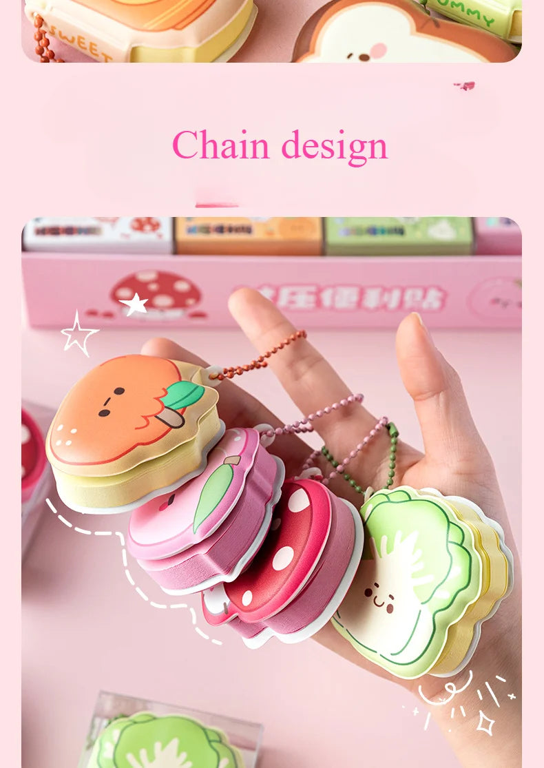 4Pcs New Stress  Mini Creative Relief Sticky Notes Modeling Book Students Portable Office Memo Can Be Pasted Note Pads