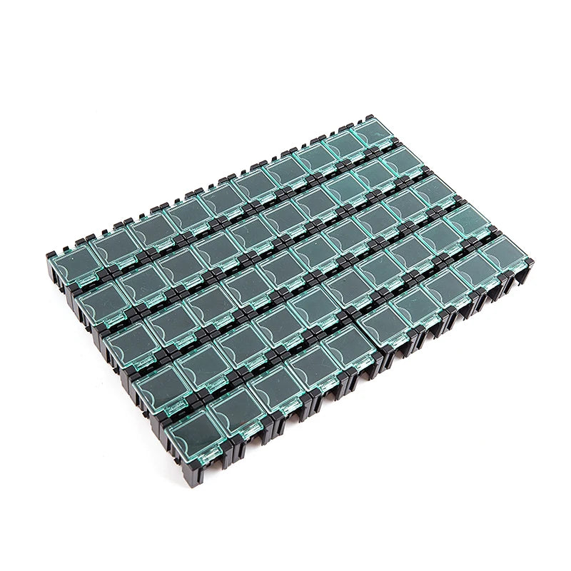 50Pcs/Set SMD SMT Electronic Component Container Mini Storage Boxes kit desk organizer