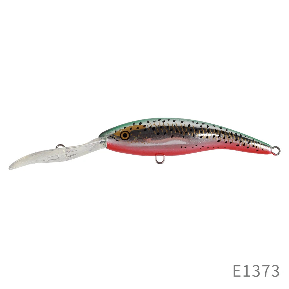 FM33 Deep Tail Dancer Hard Bait 75mm 10g  90mm 14.3g 105mm 23g Deep Diving Minnow Lure Wobbler Bass Pike