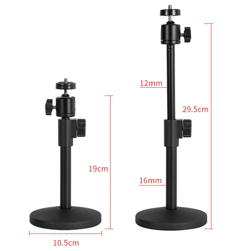 Desk Tripod for Webcam Support Stands Metal Tripe for Web Camera Mount Base Desktop Tripie for Webcam Stative for Logitech