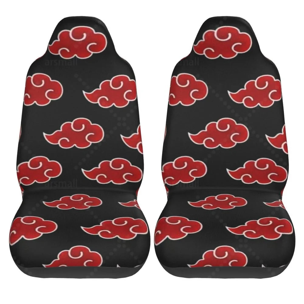 Akatsuki Universal Japan Anime 2PCS Car Seat Cover Seat Cover Anti Fouling and Convenient Protective Cover Unique Style