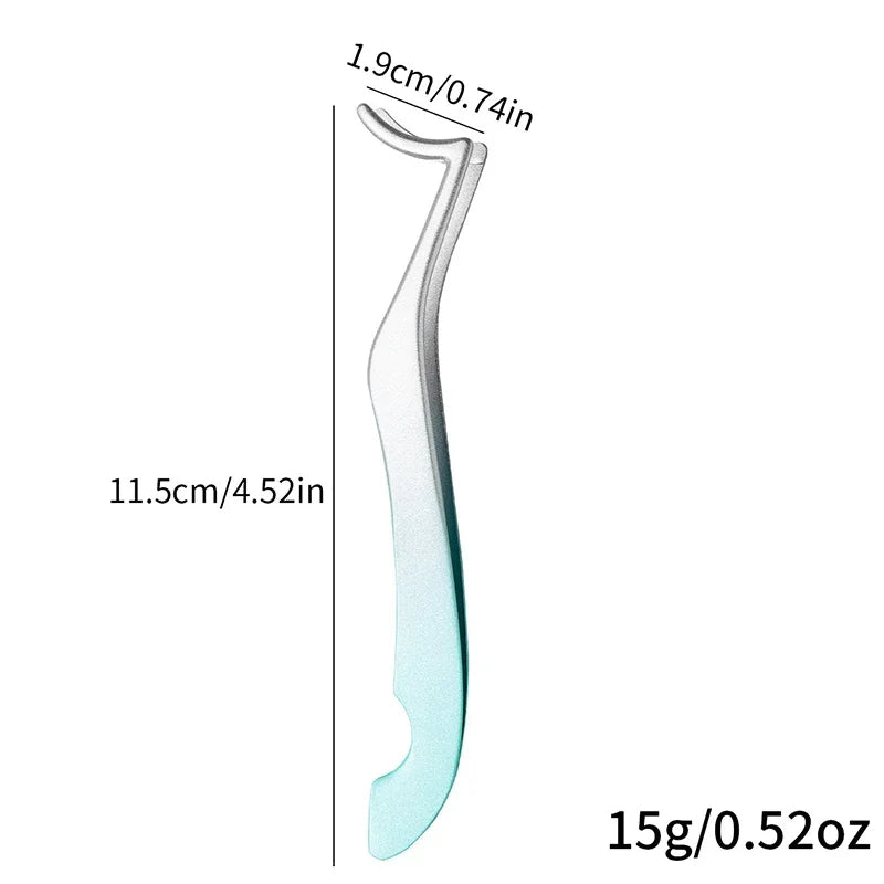 Color Eyelash Comb Tweezers Carbon Steel Professional Pincet Lashes Extension Tweezers False Eyelashes Applicator Makeup Tools