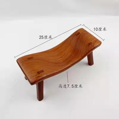Chicken Wing Wooden Footstool, Cervical Vertebra Pillow, Solid Wood Footstool, Cool Red Rose Pear Hardwood, Multi-functional Sle