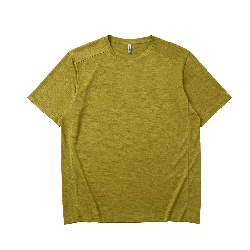 2026 New Quick Drying T-shirt for Men's Outdoor Sports, Moisture Wicking and Cool Short Sleeved Top for Summer