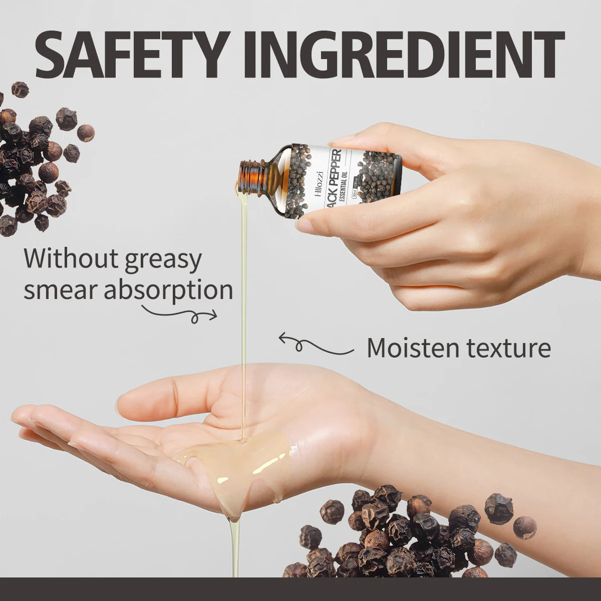 30ml Black Pepper Essential Oil Pure Essential Oil Relieve Stress Suitable for Aromatherapy Candles Car Diffuser Humidifier