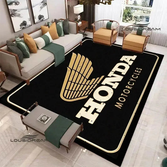 HRC HONDA Motorcycle Logo Printed Carpet Non-slip Carpet Carpets for Living Room Yoga Mat Outdoor Carpet Birthday Gift