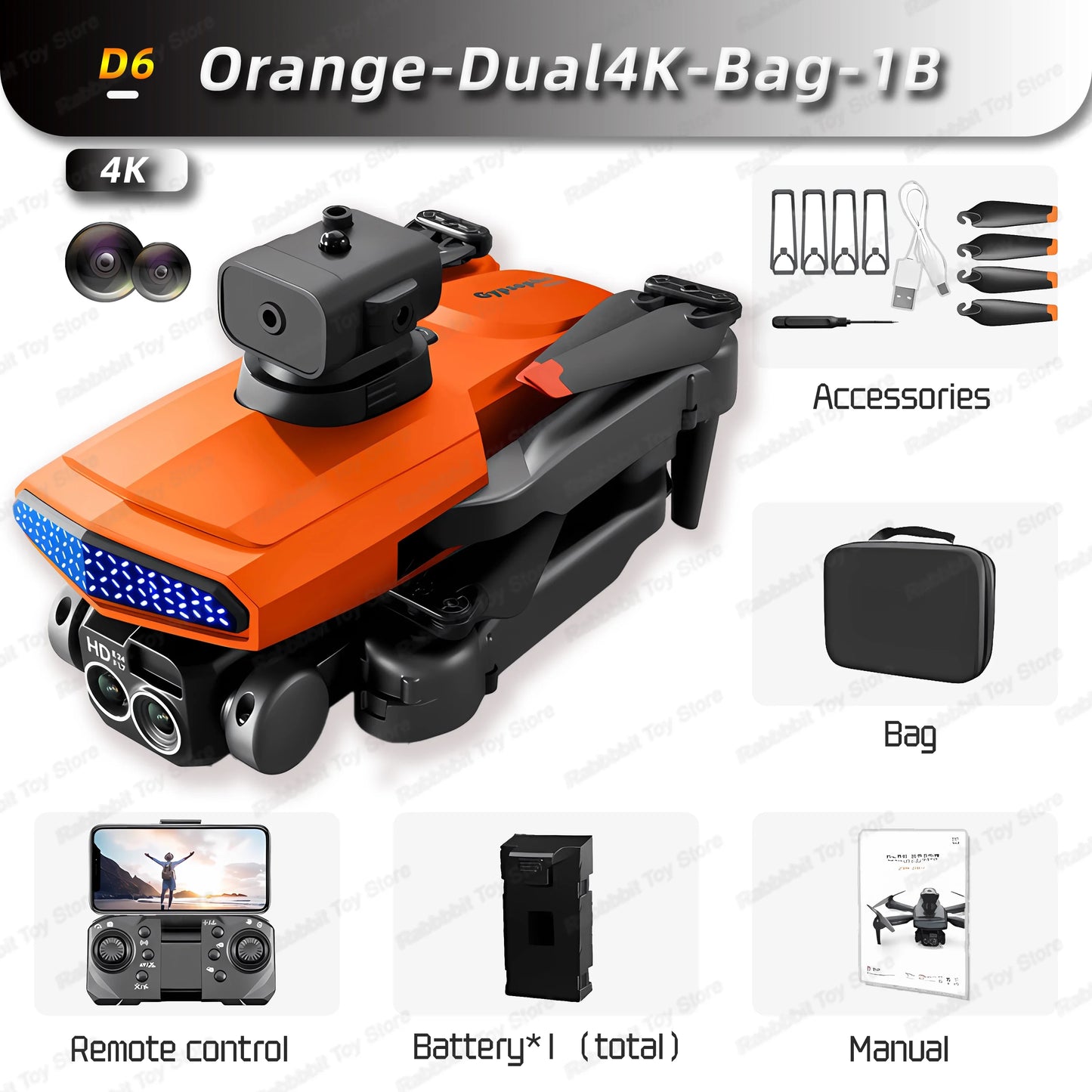 New D6 Mini Drone 4k Profesional 8K HD Camera Obstacle Avoidance Aerial Photography Brushless Foldable Quadcopter Gift Toy 6000M