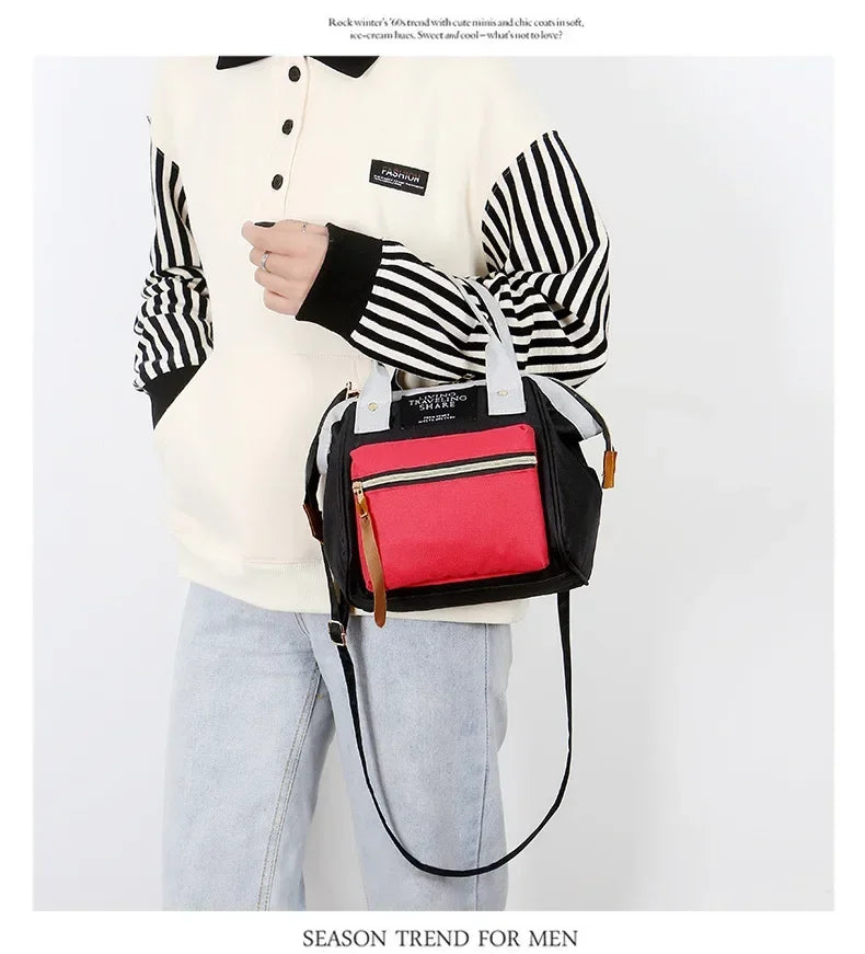 Small size mother and baby mother storage bag handbag travel backpack diaper bag baby stroller accessories