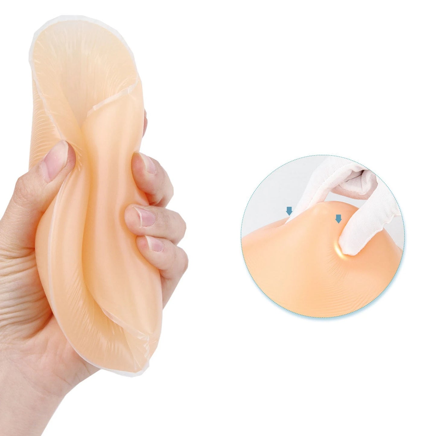 Silicone Breast Form Full Mastectomy Prosthesis Bra Soft Tiltable for Crossdress Transvestite Breast Enhancer Form